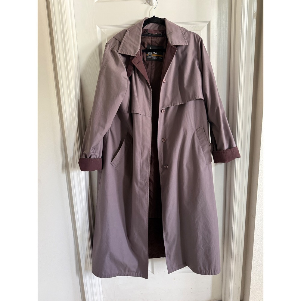 Vintage Purple London Fog Trench Coat